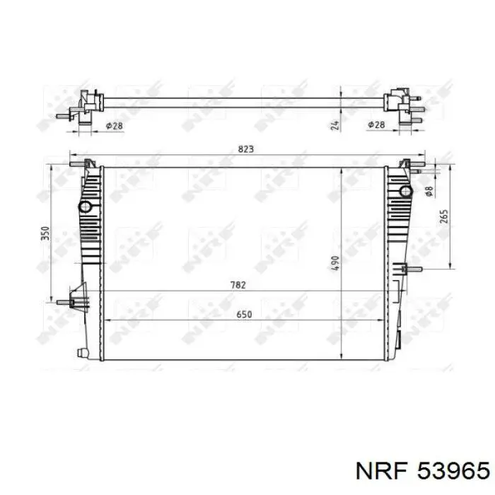 53965 NRF radiador