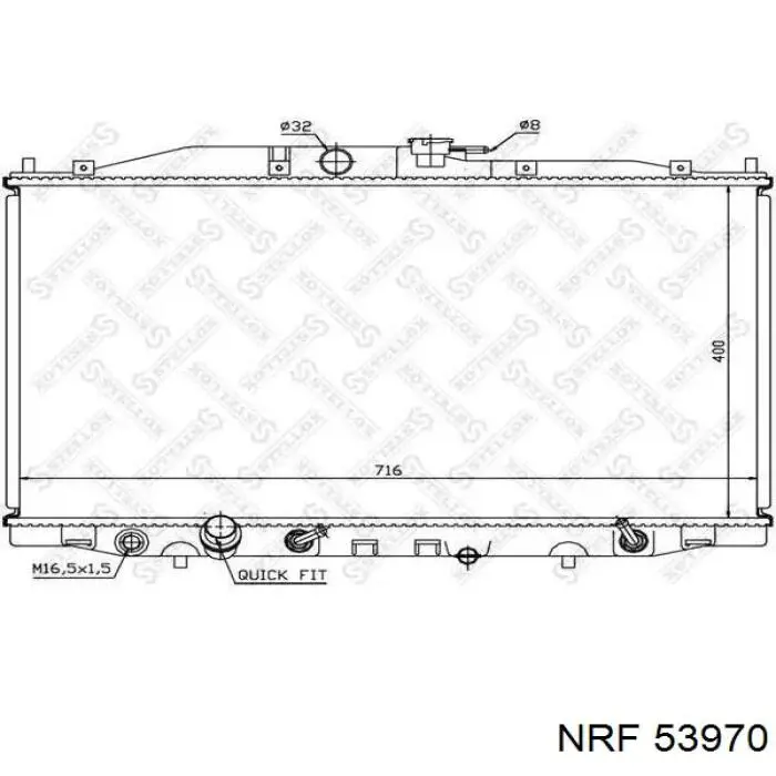 Radiador 53970 NRF
