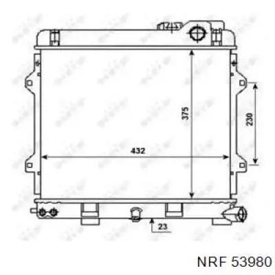 Radiador 53980 NRF
