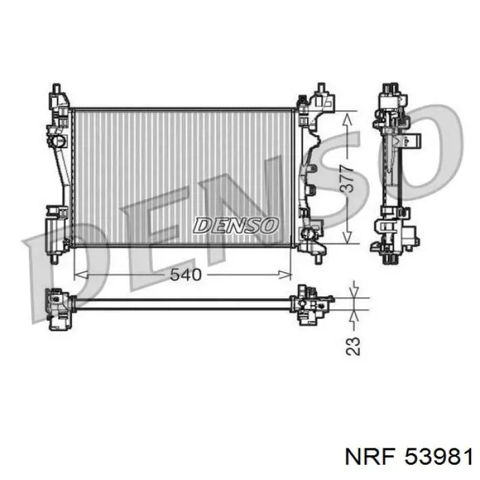 53981 NRF radiador