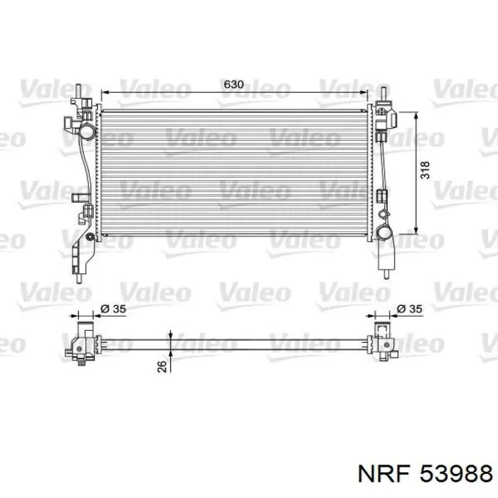 53988 NRF Refrigeración del motor