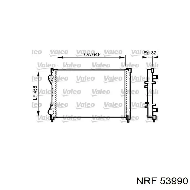 53990 NRF Refrigeración del motor