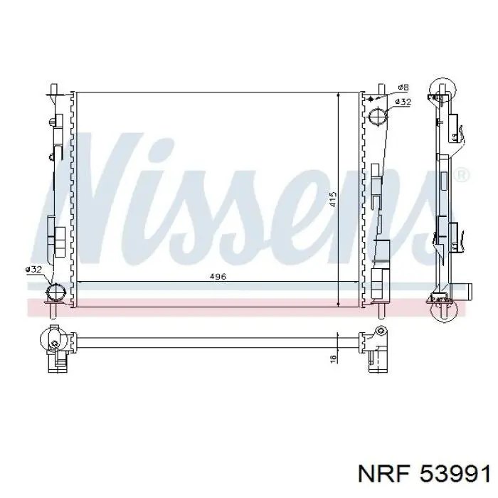 53991 NRF Refrigeración del motor