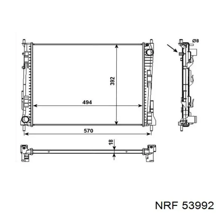 8200448553 Renault (RVI) Refrigeración del motor