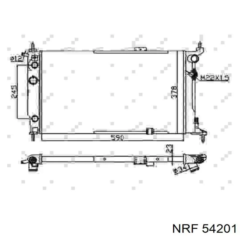 Comprar 54201 NRF Radiador de auto