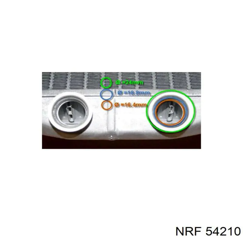 54210 NRF radiador de calefacción
