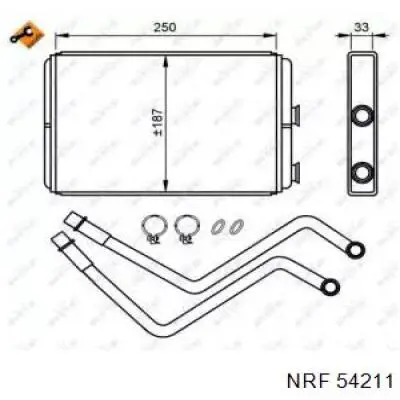 Comprar 54211 NRF Radiador calefacción