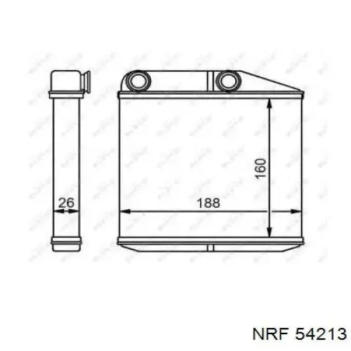 Comprar 54213 NRF Radiador calefacción