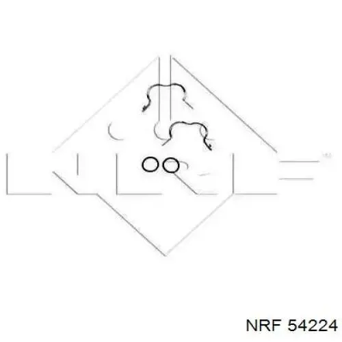 54224 NRF radiador de calefacción