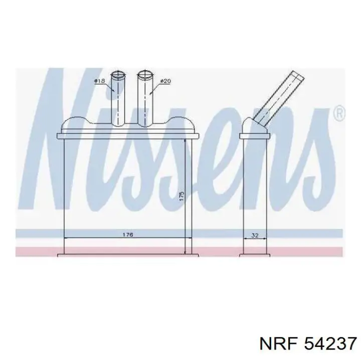 Comprar 54237 NRF Radiador calefacción