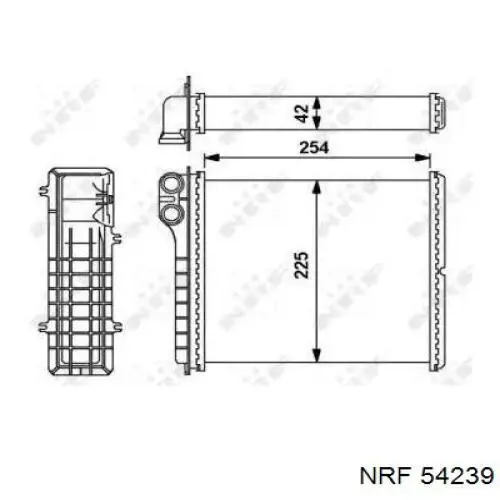 Comprar 54239 NRF Radiador calefacción