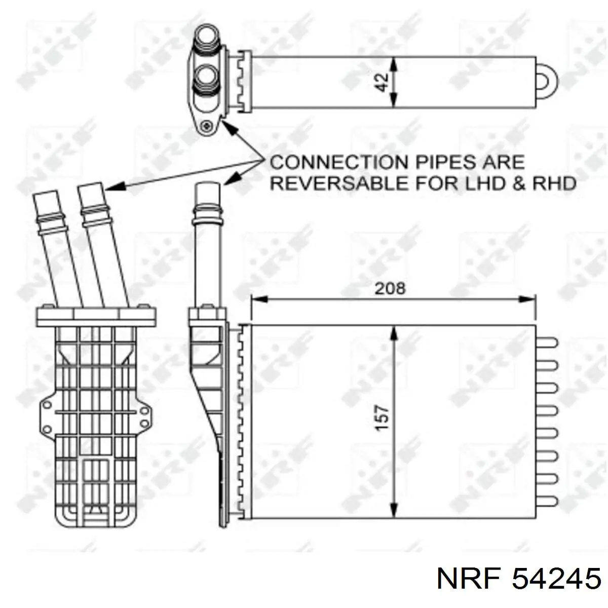 Comprar 54245 NRF Radiador calefacción