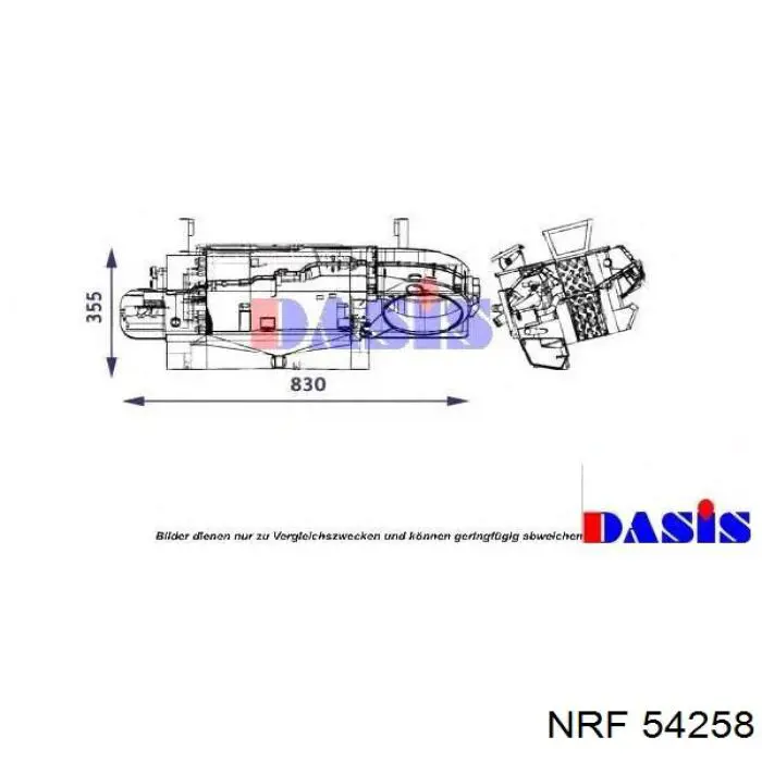 Radiador calefacción 0018301903 Mercedes