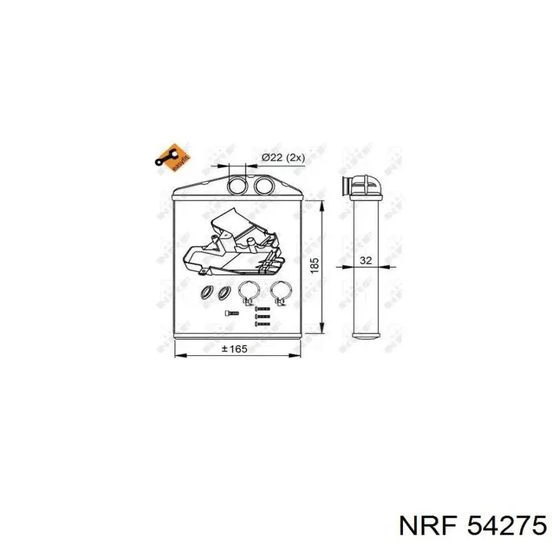 Comprar 54275 NRF Radiador calefacción