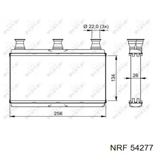 Radiador de calefacción NRF 54277 precio, desde 42,55 EUR