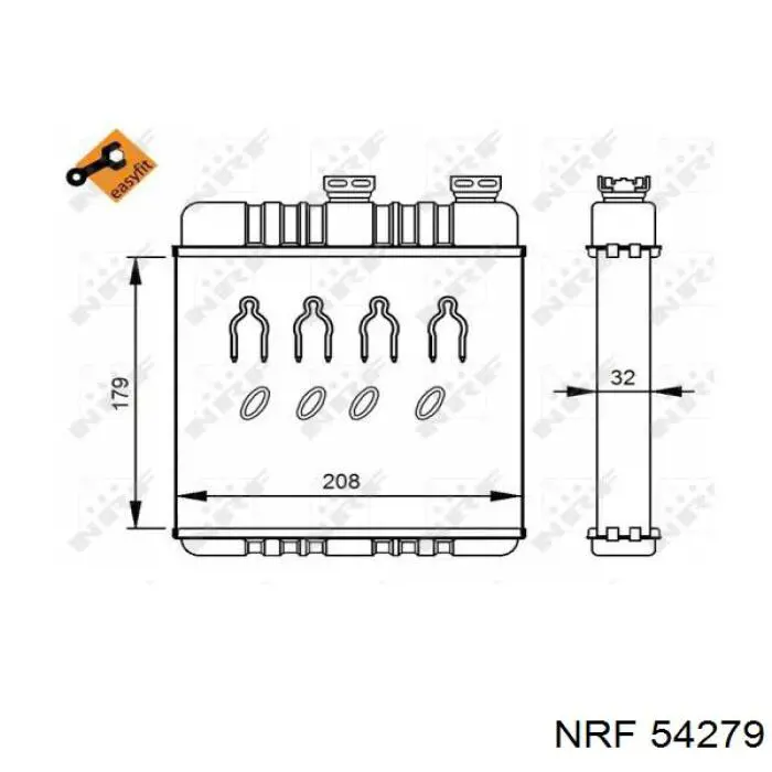 Comprar 54279 NRF Radiador calefacción