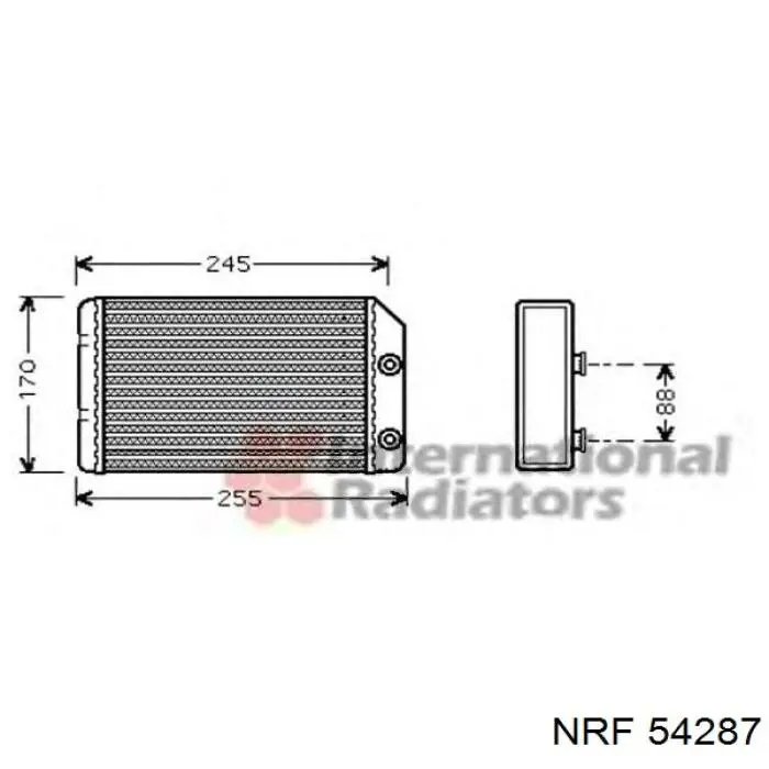 9118439 General Motors radiador de calefacción