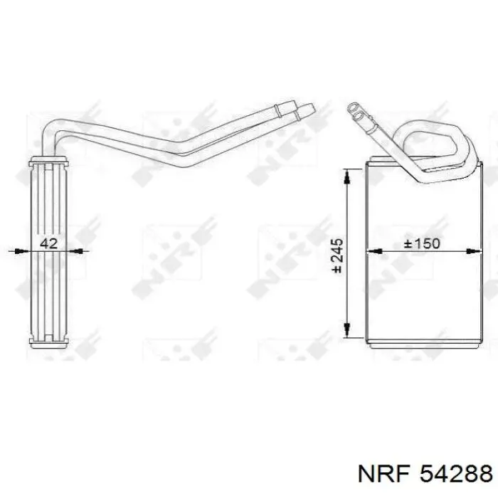 54288 NRF radiador de calefacción