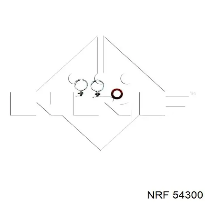 54300 NRF Radiador interior