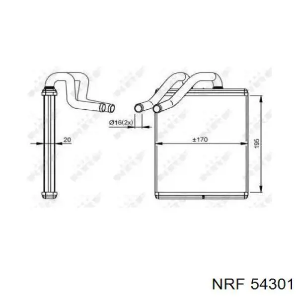 Radiador de calefacción KIA Sorento 1 JC