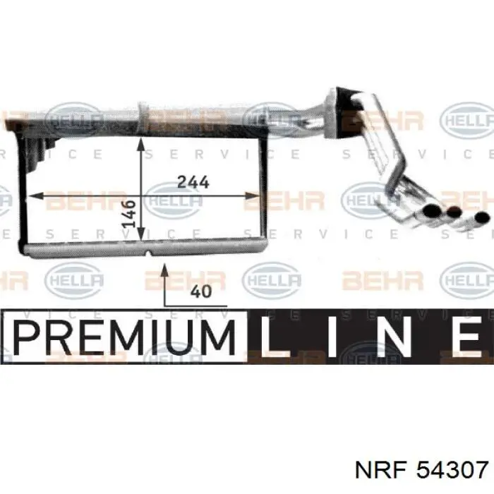 Radiador de calefacción NRF 54307 precio, desde 54,84 EUR