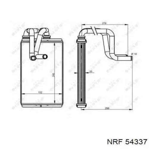 Radiador calefacción 5234N81 Polcar