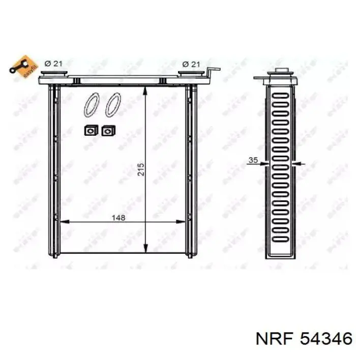 Comprar H21280 Sato Tech Radiador calefacción