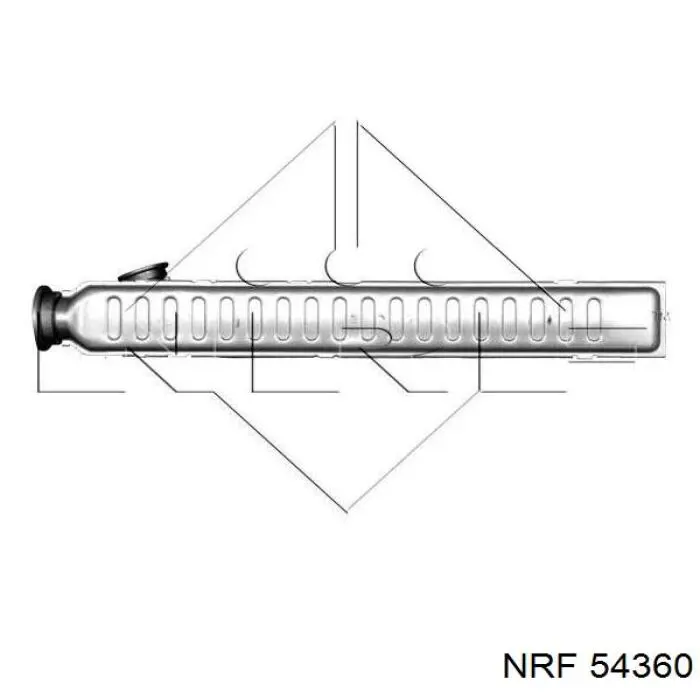 54360 NRF radiador de calefacción