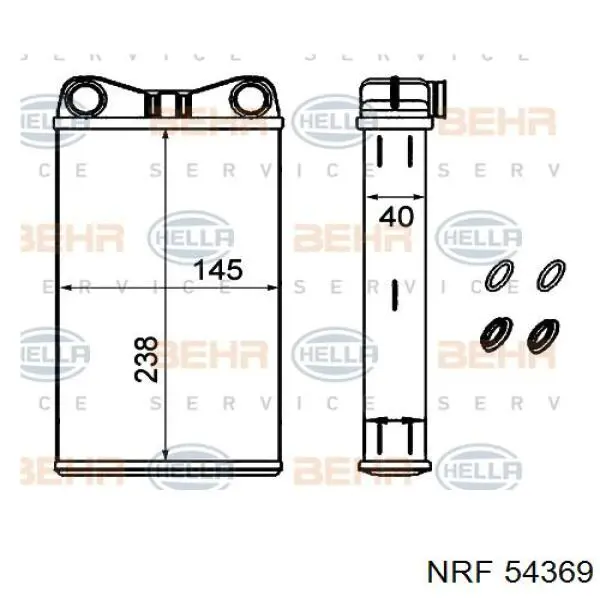 D6A010TT Thermotec radiador de calefacción