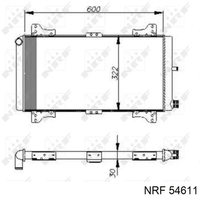 Radiador 54611 NRF