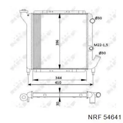 54641 NRF Refrigeración del motor