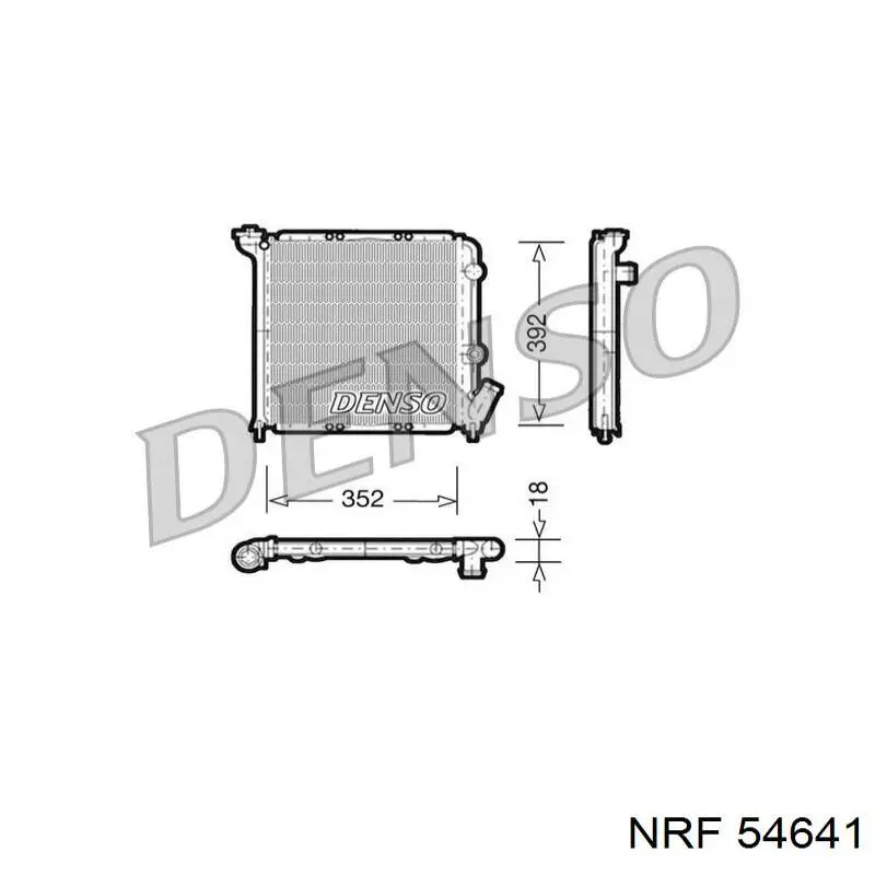 Radiador de água NRF 54641
