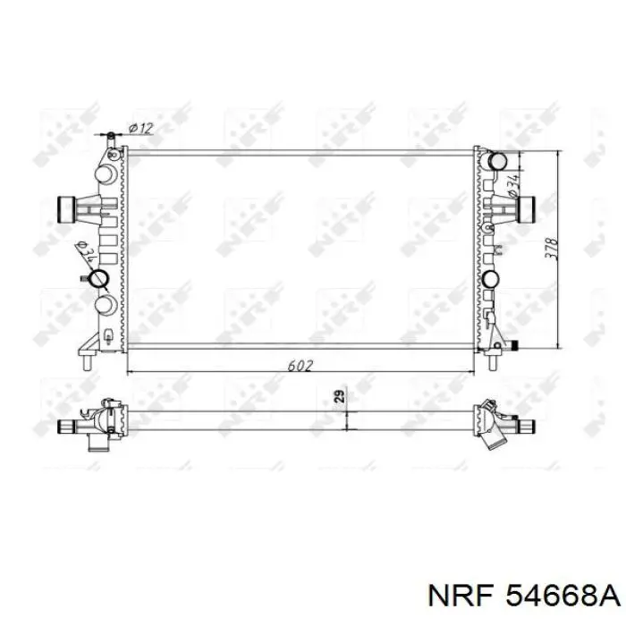 54668A NRF radiador