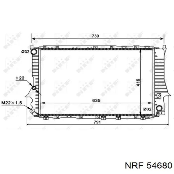 Comprar 54680 NRF Radiador de auto