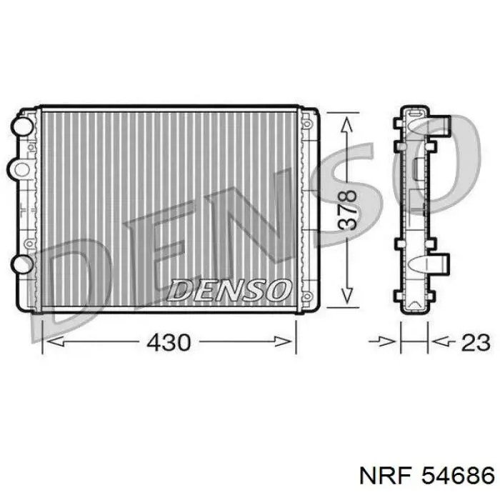 Água radiador NRF 54686 precio, desde 31,13 EUR