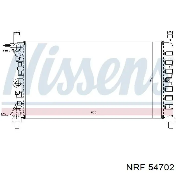 7556140 Fiat/Alfa/Lancia radiador