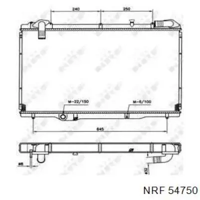 1025274SX Stellox radiador refrigeración del motor