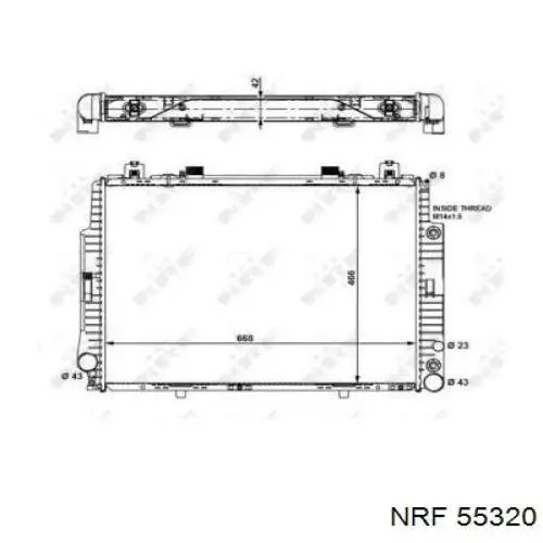 55320 NRF Refrigeración del motor