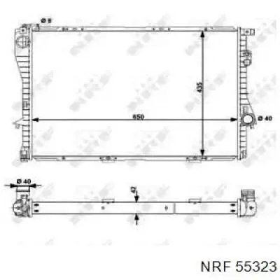 55323 NRF Refrigeración del motor