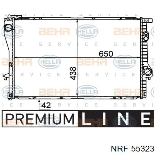 55323 NRF radiador