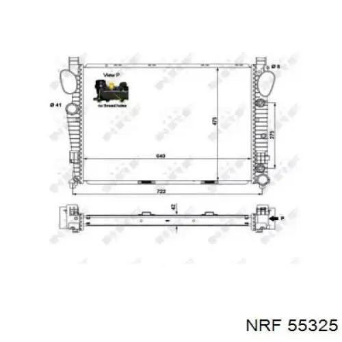 4.66273 Diesel Technic radiador refrigeración del motor