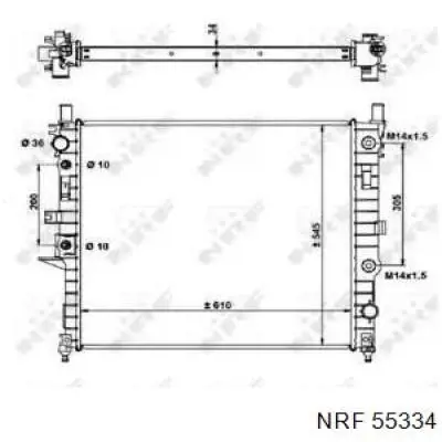 55334 NRF radiador