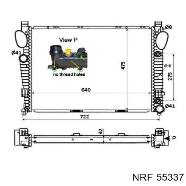 Comprar 55337 NRF Radiador de auto