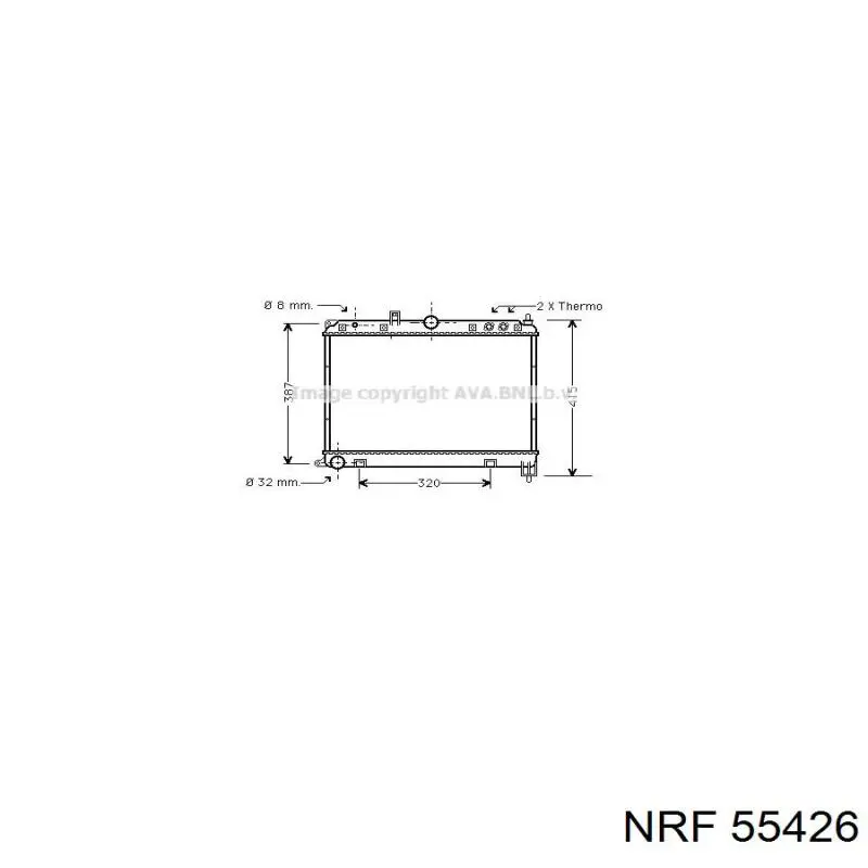 55426 NRF radiador