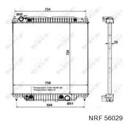 56029 NRF Refrigeración del motor