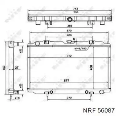 56087 NRF radiador