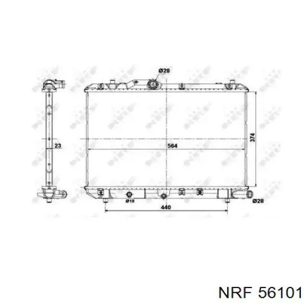 Comprar 56101 NRF Radiador de auto