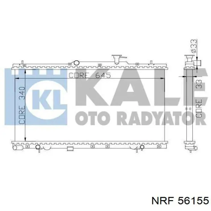 Comprar 56155 NRF Radiador de auto