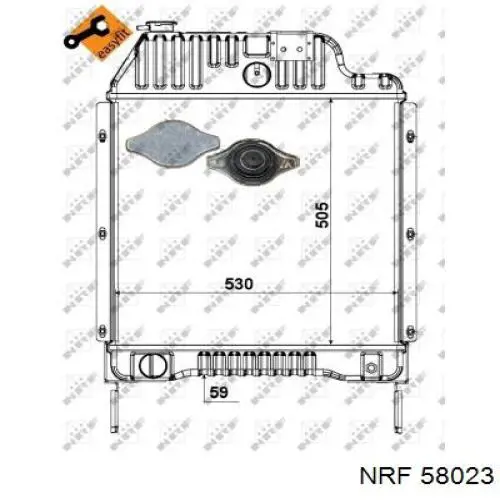 58023 NRF Refrigeración del motor