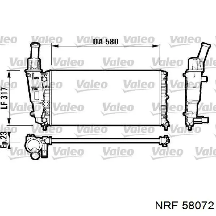 58072 NRF Refrigeración del motor